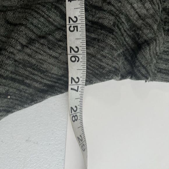 Logo Lori Goldstein Zip Front Cardigan Knit Sweater Small Sharkbite Hem Flowy - Picture 12 of 13